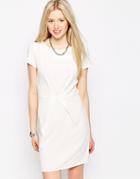 Liquorish Envelope Dress - Cream