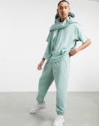 Adidas Originals Premium Sweatpants In Hazy Green - Part Of A Set