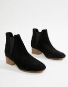 Asos Design Resist Suede Ankle Boots - Black