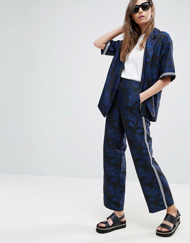 Asos Palm Jacquard Pants - Multi