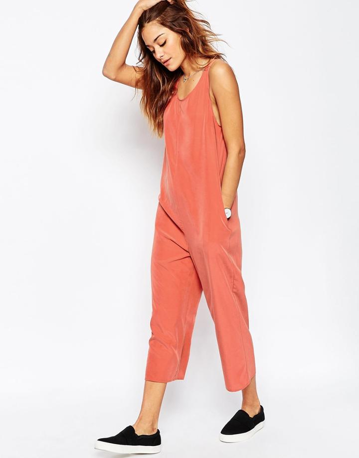 Asos Minimal Jumpsuit - Rust