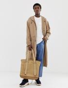 Asos White Oversized Lightweight Parka In Nougat - Beige