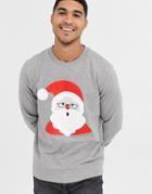 Jack & Jones Holidays Santa Sweatshirt-gray