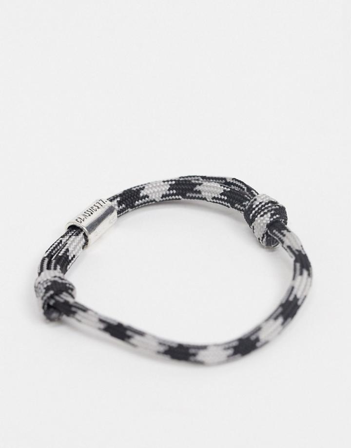 Classics 77 Rope Bracelet In Black And Grey