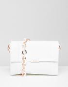 Ted Baker Soft Grain Leather Shoulder Bag - White
