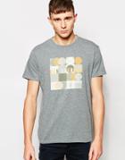 Ben Sherman T-shirt With Check Print Logo - Gray Mar