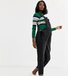 Bandia Maternity Relaxed Fit Overalls-black