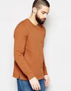 Asos Sweatshirt In Rust - Brown