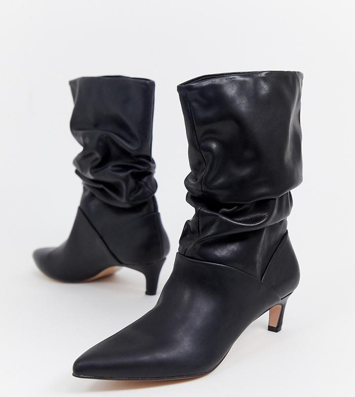 Stradivarius Point Toe Slouch Boot