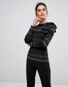 Ted Baker Layela Glitter Stripe Bow Sweater - Multi