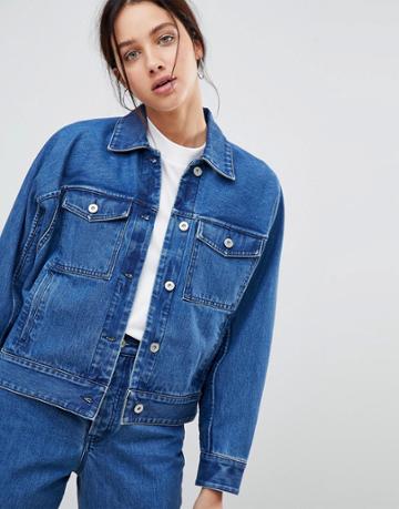 Kowtow Formation Boxy Denim Jacket - Blue