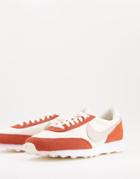 Nike Daybreak Sneakers In Off White And Orange Rust