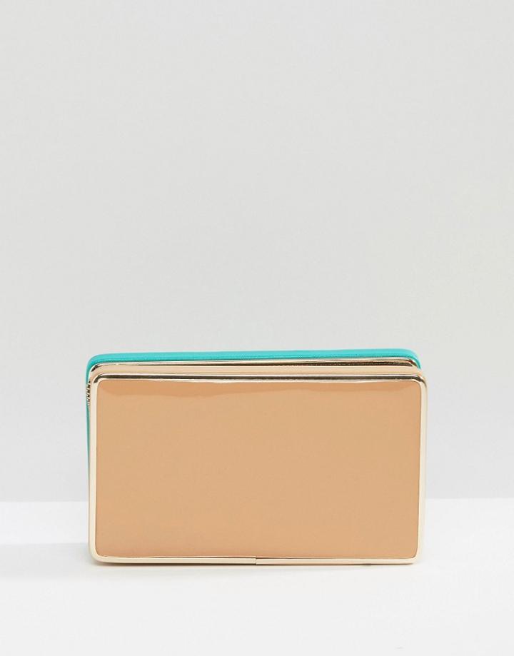 Lavand Box Clutch Bag - Beige