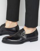 Aldo Korelle Monk Shoes In Black Leather - Black