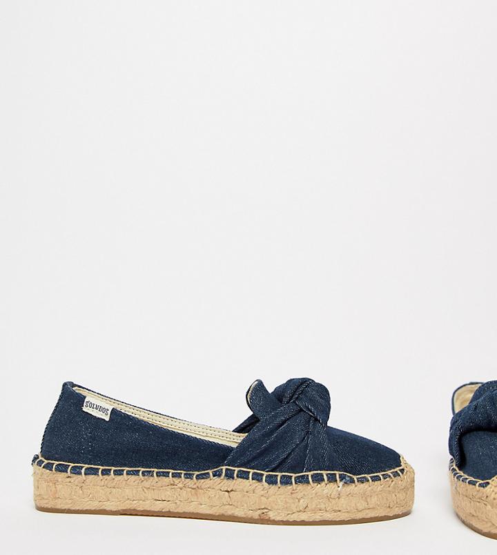 Soludos Knotted Espadrilles - Blue