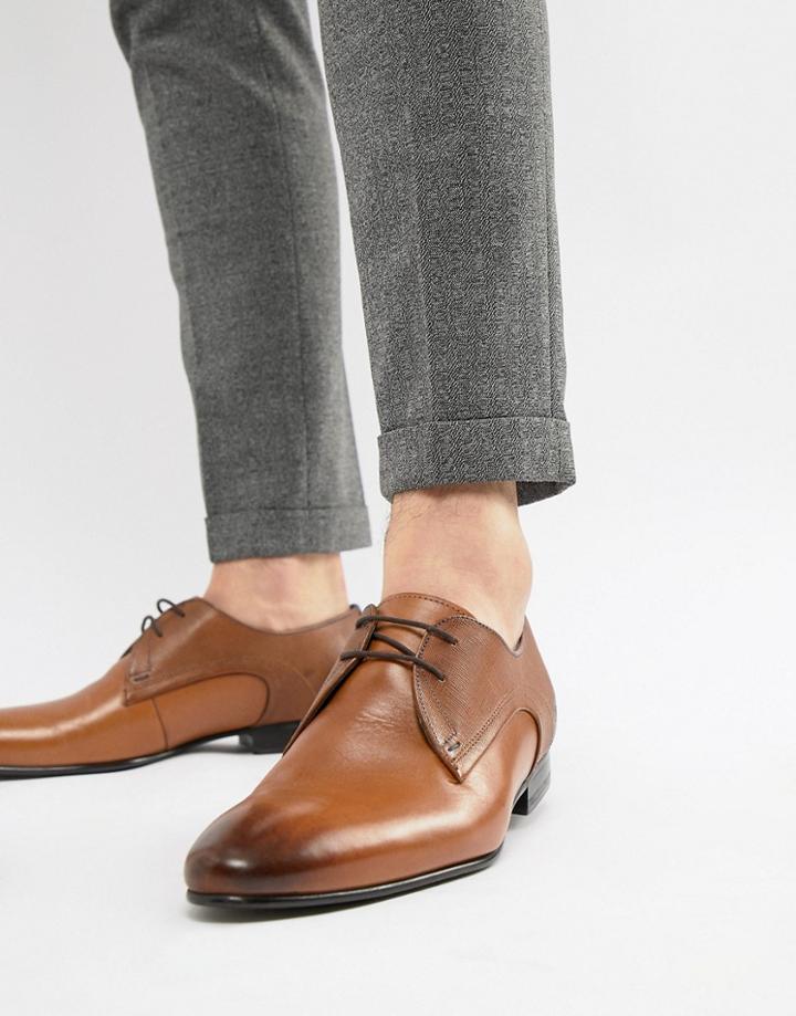 Ted Baker Peair Derby Shoes In Tan Leather
