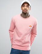 Ellesse Sweatshirt With Small Logo - Pink