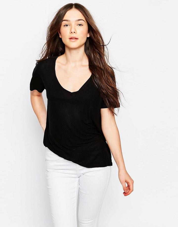 Brave Soul Jersey T-shirt - Black