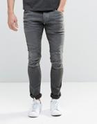 G-star Elwood 5620 3d Skinny Jeans Dark Aged Cobler Gray - Dk Aged Cobler