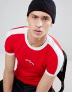 Sixth June Muscle T-shirt In Red - Red