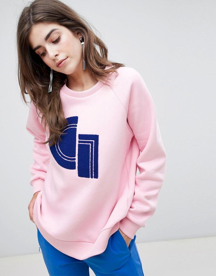 Gestuz Carlotta Print Sweatshirt - Pink