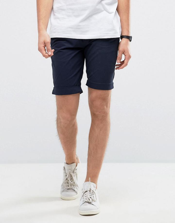 Casual Friday Chino Shorts In Navy - Navy