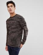 Only & Sons Knited Sweater In Mixed Yarn - Brown