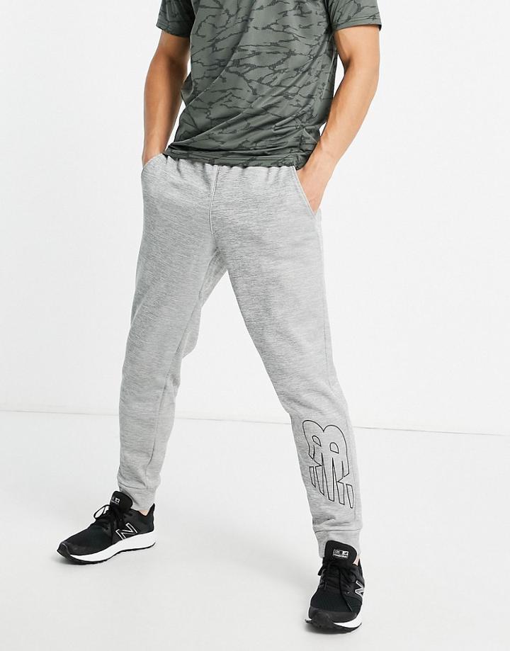 New Balance Tenacity Sweatpants With Logo In Gray-grey