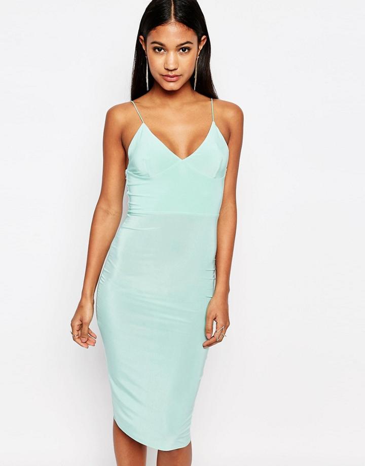Club L Midi Dress With Cami Strap - Mint