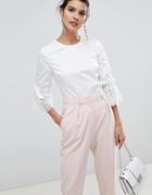Ted Baker Frolta Bell Sleeve Broderie Top - White