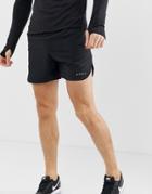 Asos 4505 Running Shorts With Quick Dry And Curve Hem In Black - Black