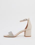 Aldo Gladoniel Embellished Heeled Sandal In Beige - Pink