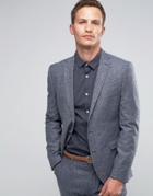 Selected Homme Blazer In Wool Mix - Gray