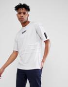 Jack & Jones Core Longline T-shirt With Graphic And Stitch Detail - Navy