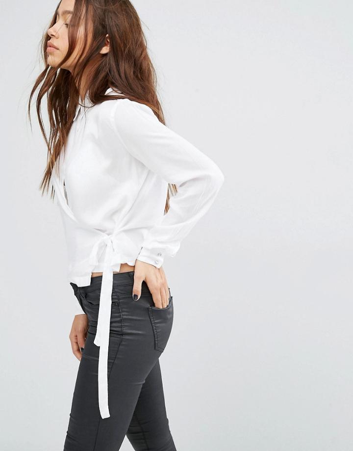 Diesel Wrap Front Shirt - Blue