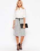 B.young Striped Culottes - Off White