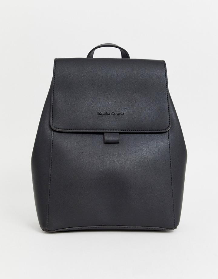 Claudia Canova Unlined Foldover Backpack-black