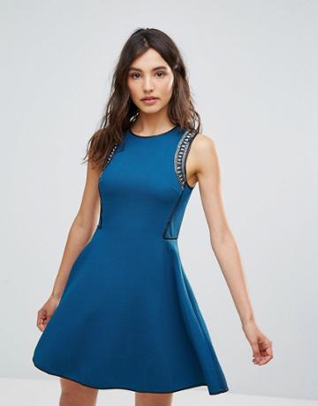 Oeuvre Skater Dress - Blue