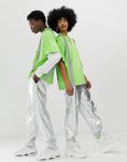 Collusion X Everyone Together Unisex Metallic Jogger - Silver