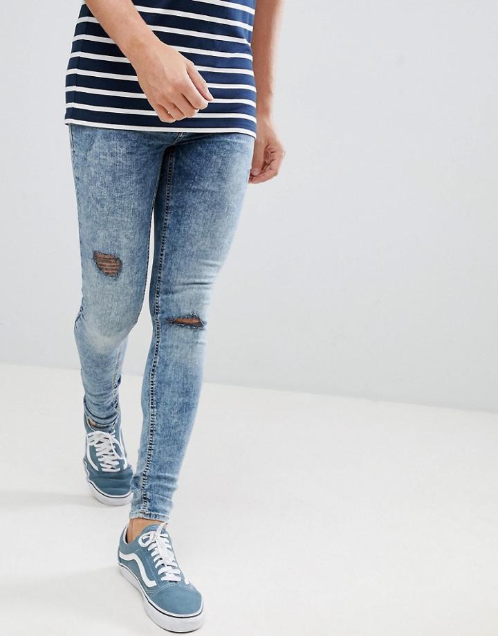 Blend Flurry Muscle Fit Jeans In Blue Black - Blue