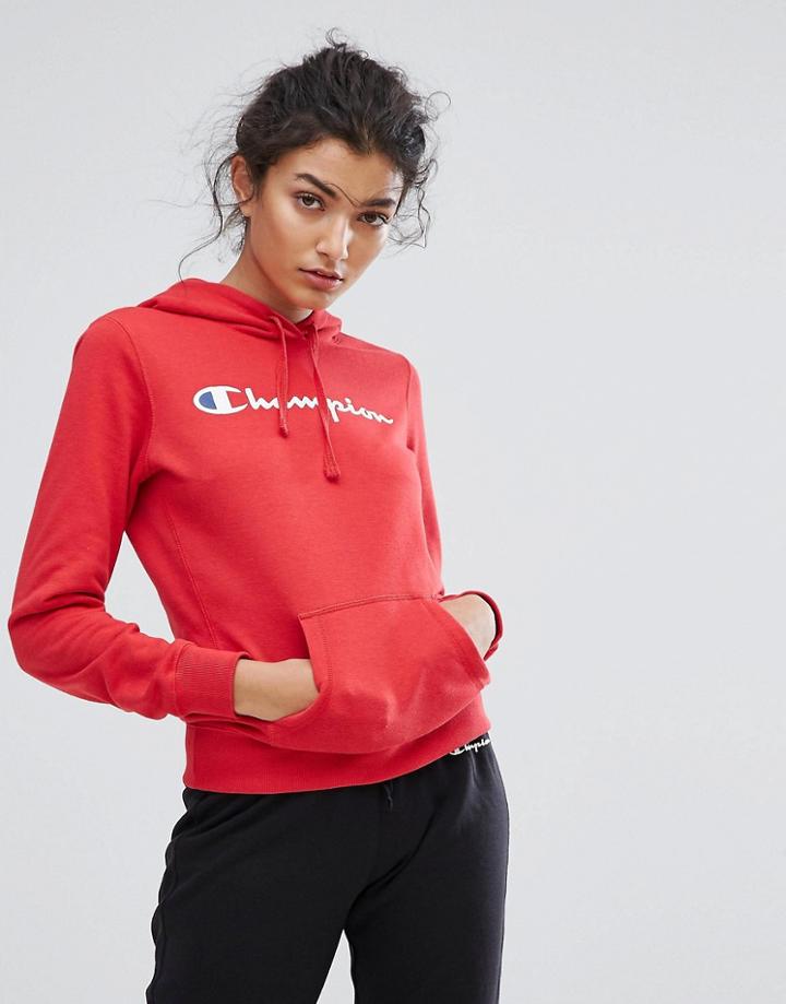 Champion Logo Hoodie - Red