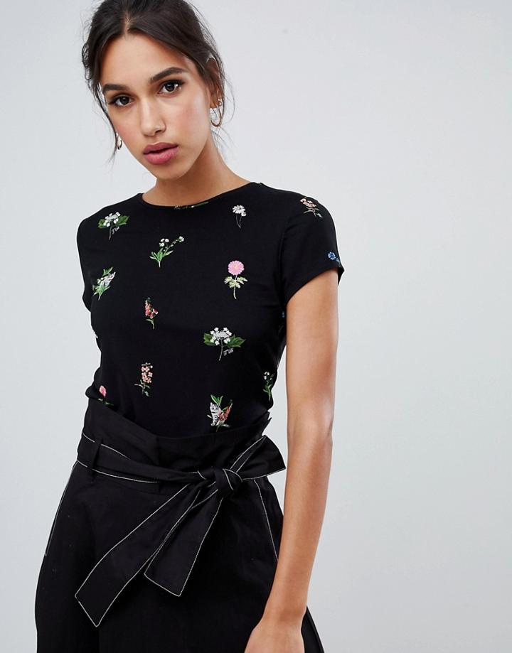 Ted Baker Roobey Florence Fitted T-shirt - Multi