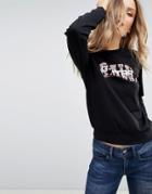 G-star Beraw Paisley Logo Sweatshirt - Black