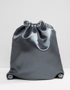 Boopacks Metallic Drawstring Backpack - Silver
