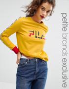 Fila Petite Motif Long Sleeve T-shirt - Yellow