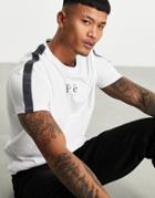Pr  London Arcos Iridescent Taping T-shirt In White