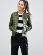 Only Padded Bomber Jacket - Green
