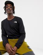 The North Face Long Sleeve Simple Dome T-shirt In Black - Black