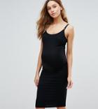 Asos Design Maternity Nursing Cami Midi Dress - Black