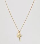 Rock N Rose Gold Plated Cross & Charm Layering Necklaces - Gold